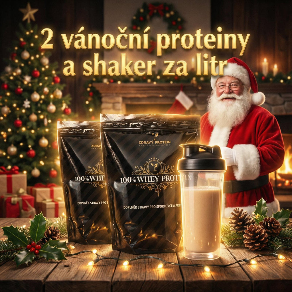 2 darčeky ZDARMA: 2 luxusné vianočné proteíny a šejker