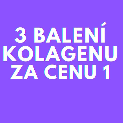 3 balenia kolagénu s kys. hyalurónovú za cenu 1