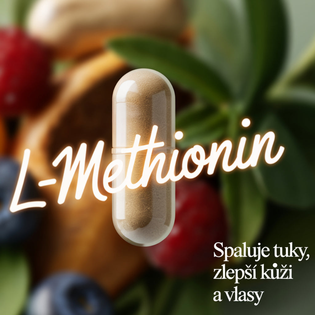 1+1 ZADARMO: L-metionín na spaľovanie tukov a zdravú pokožku a nechty