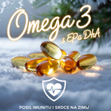 Prémiový OMEGA3 s DHA a EPA pre imunitu, mozog a srdce, 3 za cenu 1